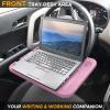 imageEcoNour 2 in 1 Car Steering Wheel Desk  Lap Desk for Convenient Working  Bamboo Trays for Eating  Interior Accessories for Truck Drivers  Lightweight Wooden Tray with Easy StoragePink