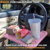 imageEcoNour 2 in 1 Car Steering Wheel Desk  Lap Desk for Convenient Working  Bamboo Trays for Eating  Interior Accessories for Truck Drivers  Lightweight Wooden Tray with Easy StoragePink