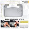 imageEcoNour 2 in 1 Car Steering Wheel Desk  Lap Desk for Convenient Working  Bamboo Trays for Eating  Interior Accessories for Truck Drivers  Lightweight Wooden Tray with Easy StorageGray
