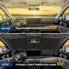 imageEcoNour 2Piece Foldable Spring RV Windshield Sunshade Reflective 240T Polyster for RVs Trucks Motorhomes Bus Side Window XXLarge Each 415 in x 50 inLarge