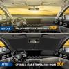 imageEcoNour 2Piece Foldable Spring RV Windshield Sunshade Reflective 240T Polyster for RVs Trucks Motorhomes Bus Side Window XXLarge Each 415 in x 50 inMedium