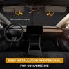 imageEcoNour 2Piece Foldable Spring RV Windshield Sunshade Reflective 240T Polyster for RVs Trucks Motorhomes Bus Side Window XXLarge Each 415 in x 50 inTesla Model3  ModelY