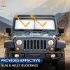 imageEcoNour 2Piece Foldable Spring RV Windshield Sunshade Reflective 240T Polyster for RVs Trucks Motorhomes Bus Side Window XXLarge Each 415 in x 50 inXSmall