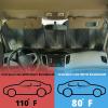 imageEcoNour Accordion Car Windshield Sun Shade  Car Sun Visor to Protect Harmful UV Rays  Foldable Automotive Windshield Sunshades  Window Sun Blocker to Keep Your Vehicle Cool ampamp Comfort  58quot x 28quotBlack  White