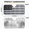 imageEcoNour Accordion Car Windshield Sun Shade  Car Sun Visor to Protect Harmful UV Rays  Foldable Automotive Windshield Sunshades  Window Sun Blocker to Keep Your Vehicle Cool ampamp Comfort  58quot x 28quotBlack  White