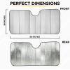 imageEcoNour Accordion Car Windshield Sun Shade  Car Sun Visor to Protect Harmful UV Rays  Foldable Automotive Windshield Sunshades  Window Sun Blocker to Keep Your Vehicle Cool ampamp Comfort  58quot x 28quotGray