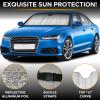 imageEcoNour Accordion Car Windshield Sun Shade  Car Sun Visor to Protect Harmful UV Rays  Foldable Automotive Windshield Sunshades  Window Sun Blocker to Keep Your Vehicle Cool ampamp Comfort  58quot x 28quotGray