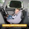 imageEcoNour Car Window Shades for Baby 4 Pack  Protects Baby from Window Sun ampamp Heat  Sun Shade Side Windows for Kids  Automotive Sun Protection from UV  Child Safety Accessories  Medium  20quotx12quot2 Transparent  2 Semi Transparent