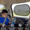 imageEcoNour Car Window Shades for Baby 4 Pack  Protects Baby from Window Sun ampamp Heat  Sun Shade Side Windows for Kids  Automotive Sun Protection from UV  Child Safety Accessories  Medium  20quotx12quot2 Transparent