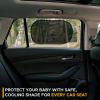imageEcoNour Car Window Shades for Baby 4 Pack  Protects Baby from Window Sun ampamp Heat  Sun Shade Side Windows for Kids  Automotive Sun Protection from UV  Child Safety Accessories  Medium  20quotx12quot2 Transparent  2 Semi Transparent