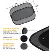 imageEcoNour Car Window Shades for Baby 4 Pack  Protects Baby from Window Sun ampamp Heat  Sun Shade Side Windows for Kids  Automotive Sun Protection from UV  Child Safety Accessories  Medium  20quotx12quot2 Transparent