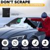imageEcoNour Car Windshield Cover for Ice and Snow  Windshield Cover 600D Polyester Car Snow Cover Water Heat ampamp SagProof Car Windshield Snow Cover Winter Windshield Covers Standard 69quotx42quotMistletoe