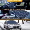 imageEcoNour Car Windshield Cover for Ice and Snow  Windshield Cover 600D Polyester Car Snow Cover Water Heat ampamp SagProof Car Windshield Snow Cover Winter Windshield Covers Standard 69quotx42quotBlue Snow Flakes
