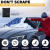 imageEcoNour Car Windshield Cover for Ice and Snow  Windshield Cover 600D Polyester Car Snow Cover Water Heat ampamp SagProof Car Windshield Snow Cover Winter Windshield Covers Standard 69quotx42quotSnow Flakes