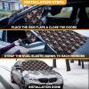 imageEcoNour Car Windshield Cover for Ice and Snow  Windshield Cover 600D Polyester Car Snow Cover Water Heat ampamp SagProof Car Windshield Snow Cover Winter Windshield Covers Standard 69quotx42quotReindeer Rain
