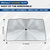 imageEcoNour Car Windshield Sunshade Umbrella  Foldable Car Umbrella Sun Shade Cover  Front Windshield Shade for Heat and UV Rays Protection  240T Polyester Umbrella Sunshade  Large 57quotx35quotXLarge