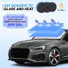 imageEcoNour Car Windshield Sunshade Umbrella  Foldable Car Umbrella Sun Shade Cover  Front Windshield Shade for Heat and UV Rays Protection  240T Polyester Umbrella Sunshade  Large 57quotx35quotSmall