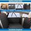 imageEcoNour Dog Car Seat Cover for Back Seat  Waterproof Dog Seat Cover with Side Door Straps ampamp PP Boards  Backseat Cover for Dogs in Car SUV Truck  Pet Car Seat Hammock  54x65 inchesXLarge