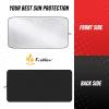 imageEcoNour Jeep Windshield Sunshade  Sun Visor for UV Rays ampamp Heat Protection  Suitable for Wrangler Gladiator  Jeep Accessories for Wrangler  XSmall  60x21 InchesXXLarge