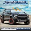 imageEcoNour Jeep Windshield Sunshade  Sun Visor for UV Rays ampamp Heat Protection  Suitable for Wrangler Gladiator  Jeep Accessories for Wrangler  XSmall  60x21 InchesXLarge