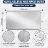 imageEcoNour Jeep Windshield Sunshade  Sun Visor for UV Rays ampamp Heat Protection  Suitable for Wrangler Gladiator  Jeep Accessories for Wrangler  XSmall  60x21 InchesSmall