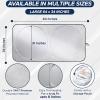 imageEcoNour Jeep Windshield Sunshade  Sun Visor for UV Rays ampamp Heat Protection  Suitable for Wrangler Gladiator  Jeep Accessories for Wrangler  XSmall  60x21 InchesLarge