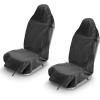 imageEcoNour Sweat Towel Car Seat Cover with Belt Shoulder Pad  Washable Car Seat Protector from Sweat Food Dirt Gym Swimming Workout  Waterproof Universal Seat Cover for Car Truck Van ampamp SUVBlack
