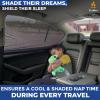 imageEcoNour Window Shades for Side Windows Pack of 2  Sun Shade for Car Heat and UV Protection  Adjustable Elastic Fabric Baby Car Shade  Rear Side Window Sun Shade Accessories Large 40quotx25quotMedium