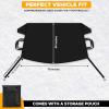 imageEcoNour Windshield Cover for Ice and Snow  Heavy Duty 600D Oxford Fabric  Windshield Protector for Cars SUVs Trucks  Secure Fit Waterproof Frost Cover  Winter Car Accessories  Medium 69quotx42quotXXLarge