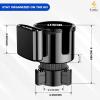 imageEconour Car Cup Holder Expander  Fits with Hydro Flasks Yeti Nalgene ampamp Large Water Bottle 32 40 oz  Phone Holder  Adjustable Automotive cupholder Extender for car with Expandable Base  Black