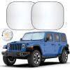 imageEcoNour 2Piece Foldable Spring RV Windshield Sunshade Reflective 240T Polyster for RVs Trucks Motorhomes Bus Side Window XXLarge Each 415 in x 50 inXSmall