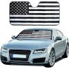 imageEcoNour Accordion Car Windshield Sun Shade  Car Sun Visor to Protect Harmful UV Rays  Foldable Automotive Windshield Sunshades  Window Sun Blocker to Keep Your Vehicle Cool ampamp Comfort  58quot x 28quotBlack  White