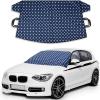 imageEcoNour Car Windshield Cover for Ice and Snow  Windshield Cover 600D Polyester Car Snow Cover Water Heat ampamp SagProof Car Windshield Snow Cover Winter Windshield Covers Standard 69quotx42quotBlue Snow Flakes