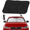 imageEcoNour Car Windshield Sunshade Umbrella  Foldable Car Umbrella Sun Shade Cover  Front Windshield Shade for Heat and UV Rays Protection  240T Polyester Umbrella Sunshade  Large 57quotx35quotXLarge
