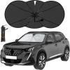 imageEcoNour Car Windshield Sunshade Umbrella  Foldable Car Umbrella Sun Shade Cover  Front Windshield Shade for Heat and UV Rays Protection  240T Polyester Umbrella Sunshade  Large 57quotx35quotLarge