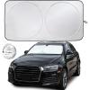 imageEcoNour Jeep Windshield Sunshade  Sun Visor for UV Rays ampamp Heat Protection  Suitable for Wrangler Gladiator  Jeep Accessories for Wrangler  XSmall  60x21 InchesSmall