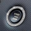 imageEcoNour Push Start Button Cover 1 Pack  One Push to Start Button to Personalize Your Car Interior  Attractive Car Bling Accessories for Women Makes Your Car Look Elegant  White