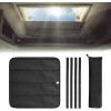 imageEconour RV Skylight Window Shade  RV Sunroof Shade Cover for Camper Trailers  Foldable Magnetic Sunshade for Harmful UV Rays and Heat  3Layered Reflective and Waterproof Material 1625quotx1625quot