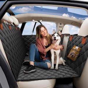 imageEcoNour Dog Car Seat Cover for Back Seat  Waterproof Dog Seat Cover with Side Door Straps ampamp PP Boards  Backseat Cover for Dogs in Car SUV Truck  Pet Car Seat Hammock  54x65 inchesXLarge