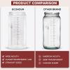 imageEcoNour 1000 ml Sourdough Starter Kit  34oz Glass Sourdough Starter Jar with Thermometer Spatula Cloth Cover  DateMarked Feeding BandIdeal for Beginners  Bread Fermentation ampamp Baking Essential