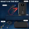 imageEcoNour 1000A Jump Starter with 10000mAh Battery  Safety Features with LED Light  Portable for Cars Trucks SUVs Vans ampamp Diesel Engines  Fast Charging Emergency Power Bank for Devices ampamp VehiclesES10 1000 Amps