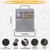 imageEcoNour 2 Pack Back Seat Protector for Kids Feet  Premium Waterproof Kick Mats with 2 Pocket Organizer  Backseat Cover for Vehicles to Protect from Dirt Mud ampamp Scratches  Travel AccessoriesGrey 22 Inch