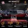 imageEcoNour 240T Windshield Sun Shade Patriotic Design  American Flag ampamp Bald Eagle  UV ampamp Heat Protection for Cars Interior Cool Trucks SUVs  Foldable Reflective Sun Visor 64quot x 32quotWhite
