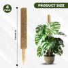 imageEcoNour 265quot 2 Pack 16quot Stackable Moss Pole for Monstera Plant Support  Moss Pole Sticks for Indoor Plants  Bamboo Plant StakesClimbingPottedPothos Philodendron ampamp Creepers with Tie Accessory475