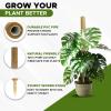 imageEcoNour 265quot 2 Pack 16quot Stackable Moss Pole for Monstera Plant Support  Moss Pole Sticks for Indoor Plants  Bamboo Plant StakesClimbingPottedPothos Philodendron ampamp Creepers with Tie Accessory475