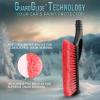 imageEcoNour 27quot Aluminum Car Snow Scraper and Brush  Weaved Bristle Head with Metal Body Ice Scraper for Car Windshield  Tough Show Shovel with Ergonomic Foam Grip Winter AccessoryRed