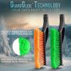 imageEcoNour 27quot Aluminum Car Snow Scraper and Brush  Weaved Bristle Head with Metal Body Ice Scraper for Car Windshield  Tough Show Shovel with Ergonomic Foam Grip Winter AccessoryOrange  Blue  Red  Green