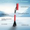 imageEcoNour 27quot Aluminum Car Snow Scraper and Brush  Weaved Bristle Head with Metal Body Ice Scraper for Car Windshield  Tough Show Shovel with Ergonomic Foam Grip Winter AccessoryOrange  Blue  Red  Green