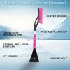 imageEcoNour 27quot Aluminum Snow Brush with Ice Scrapers for Car Windshield and Window  Car Snow Scraper and Brush with Ergonomic Foam Grip Winter Accessories Orange Red Green 3 PackOrange  Pink  Green  Blue