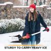 imageEcoNour 39quot 6 in 1 Snow Shovel for Car  270 Degree Rotating Snow Brush  Ice Scraper for Car Windshield  Scratch Free Extendable Snow Squeegee for SUV Truck Winter AccessoriesShovel Brush Combo  Orange